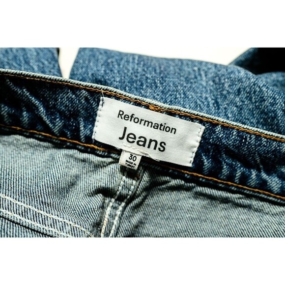 Reformation Jeans Wilder High Rise Wide Leg Jeans 30 womens Pepin Wash - Picture 3 of 9